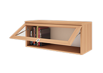 کمد-دیواری-با-درب-ویترینی-رو-به-بالا-مولتی-کیس-تیپ-6425-41 -  - https://mohitara.com