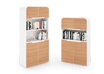 کمد-بایگانی-نیم-درب-چوبی-با-چهار-درب-و-یک-طبقه-درب-دار-برلیانت-تیپ-6284-41 -  - https://mohitara.com