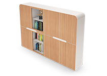 کتابخانه-و-ویترین-کوتاه-ویژه-اتاق-مدیر-عامل-برلیانت-تیپ-6029-41 -  - https://mohitara.com