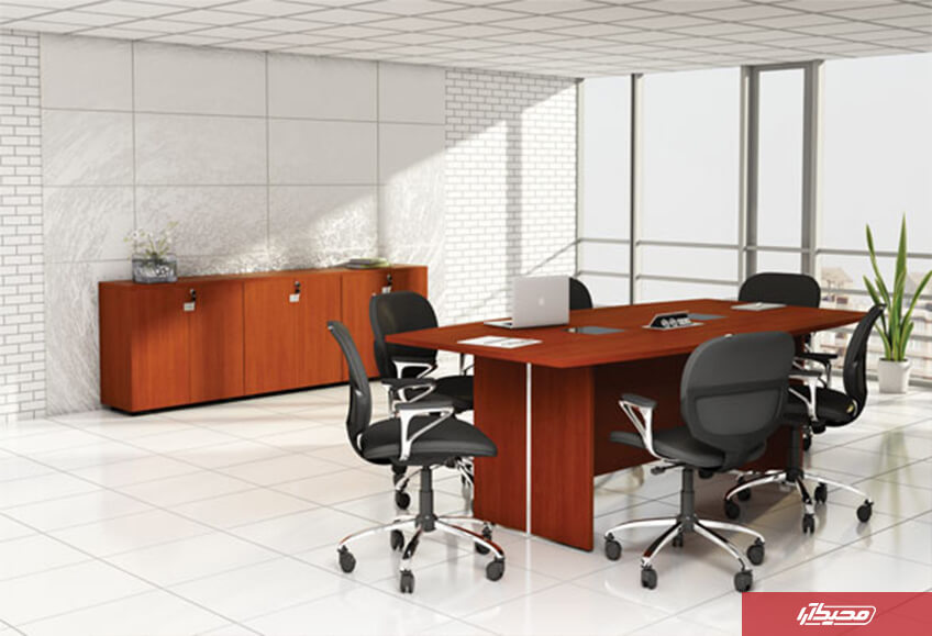 An ergonomic office chair is adjusted according to the dimensions of the user's body and also according to the workstation.