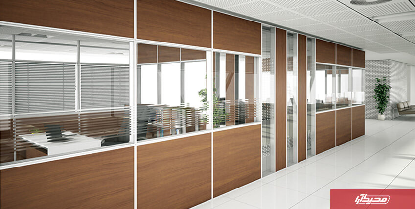 Soundproof partitions give the office a modern style as well as elegant and attractive.
